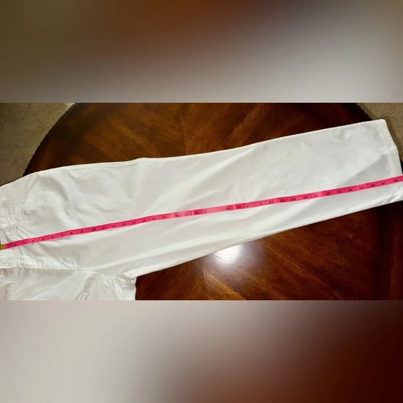 Lauren by Ralph Lauren White Straight leg Chinos cotton/elastane Size 12 - Picture 9 of 10